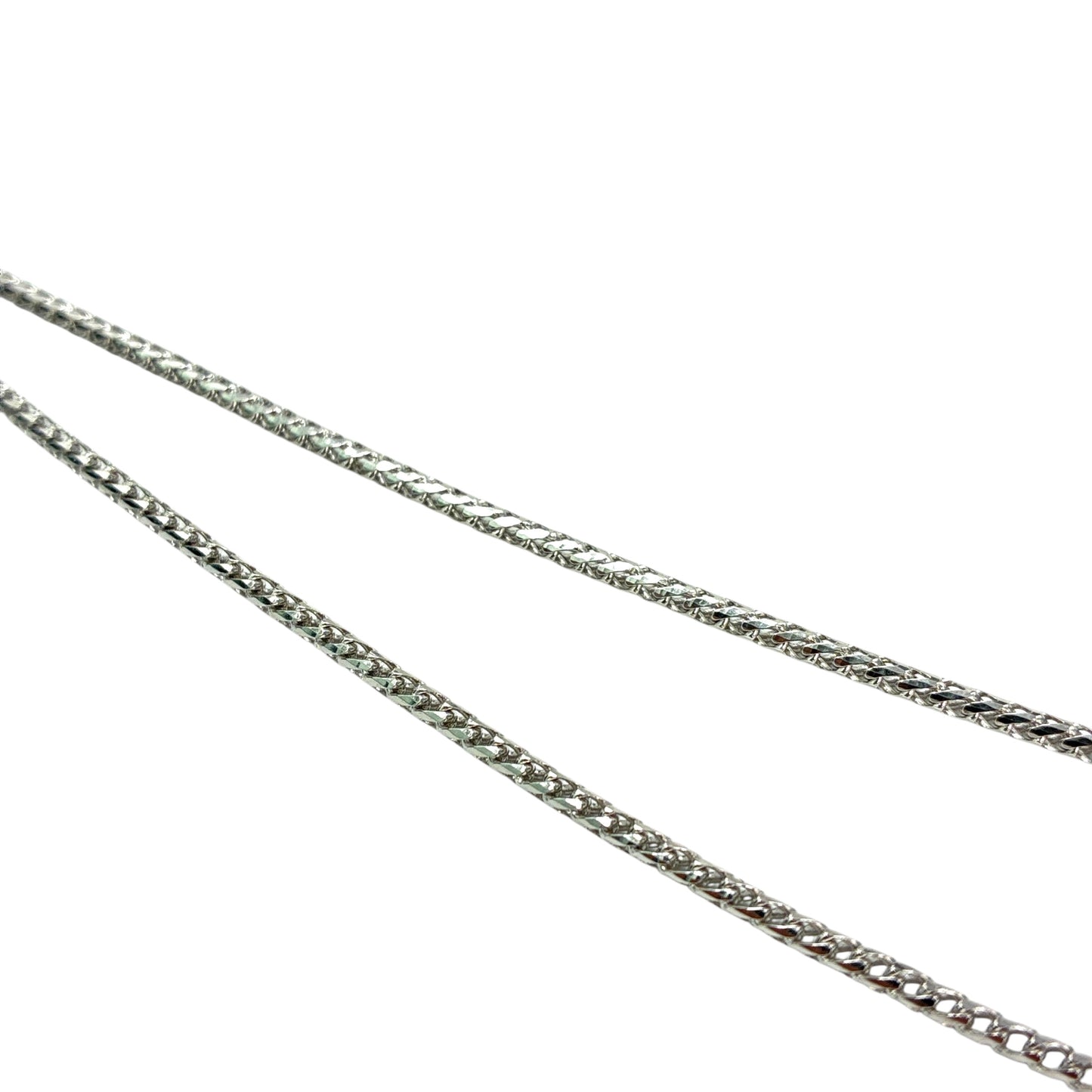 14K White Gold Franco Chain