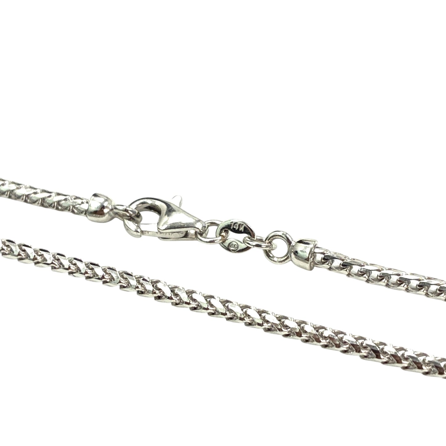 14K White Gold Franco Chain