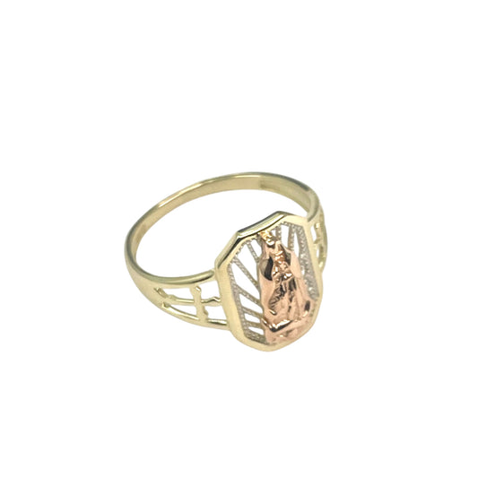 14K Rosegold Jesus Ring