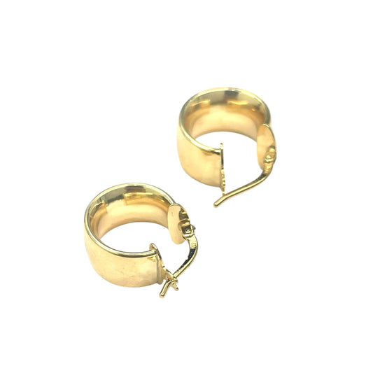 14K Small Huggie Hoops