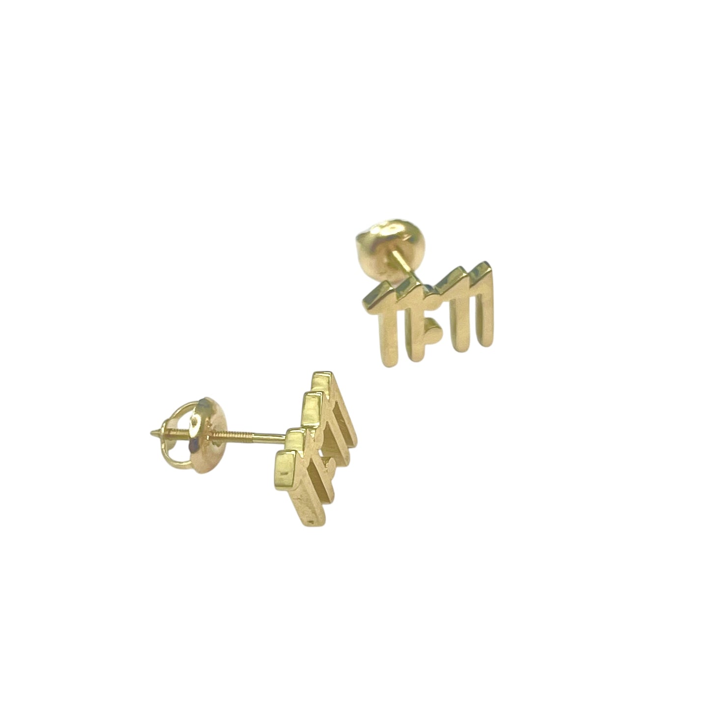 14K 11:11 Screw Back Studs