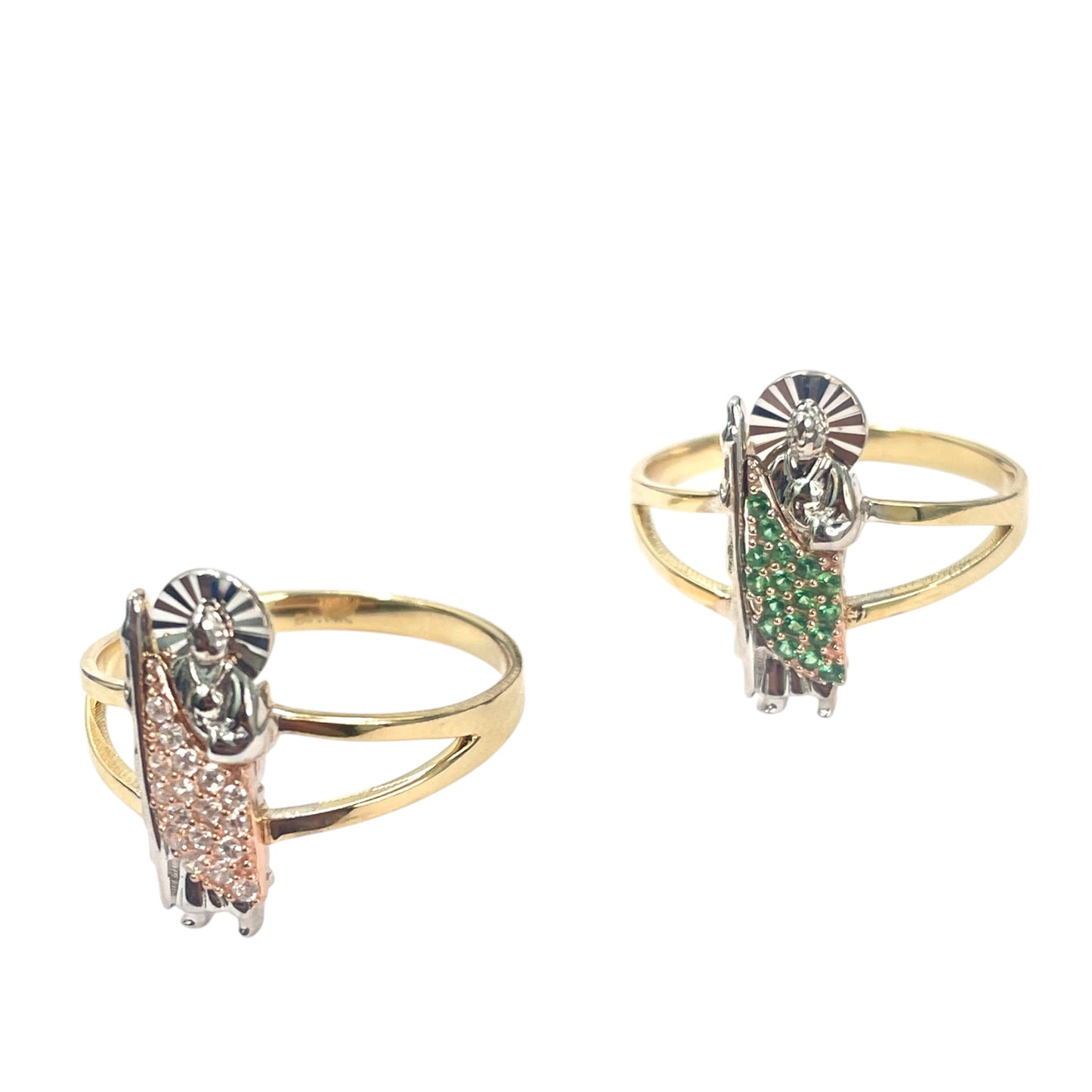 14k Two-tone St Jude RIng