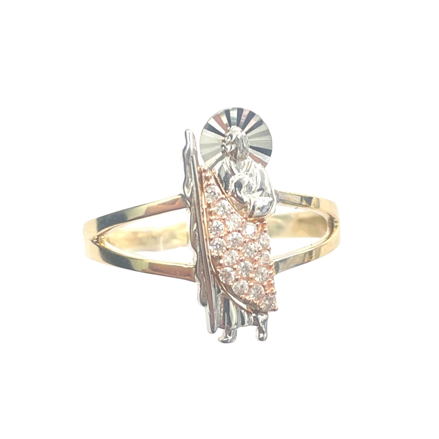 14k Two-tone St Jude RIng