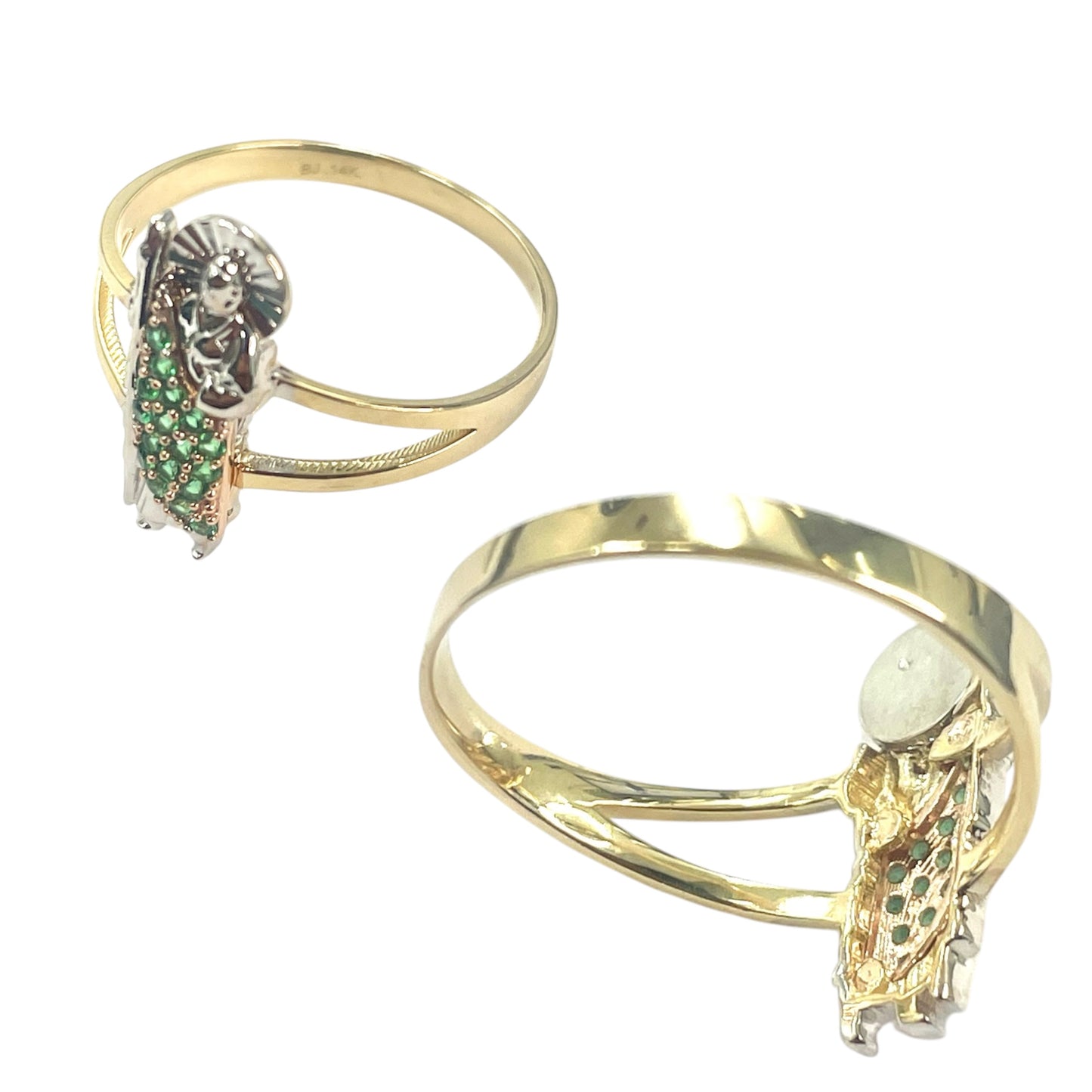 14k Two-tone St Jude RIng