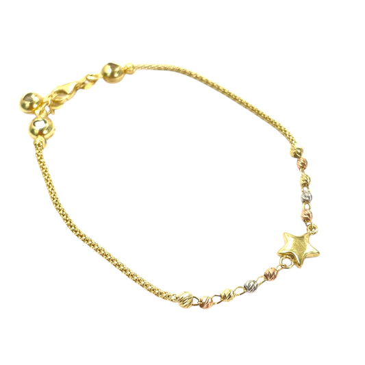 14k Star Chain Bracelet