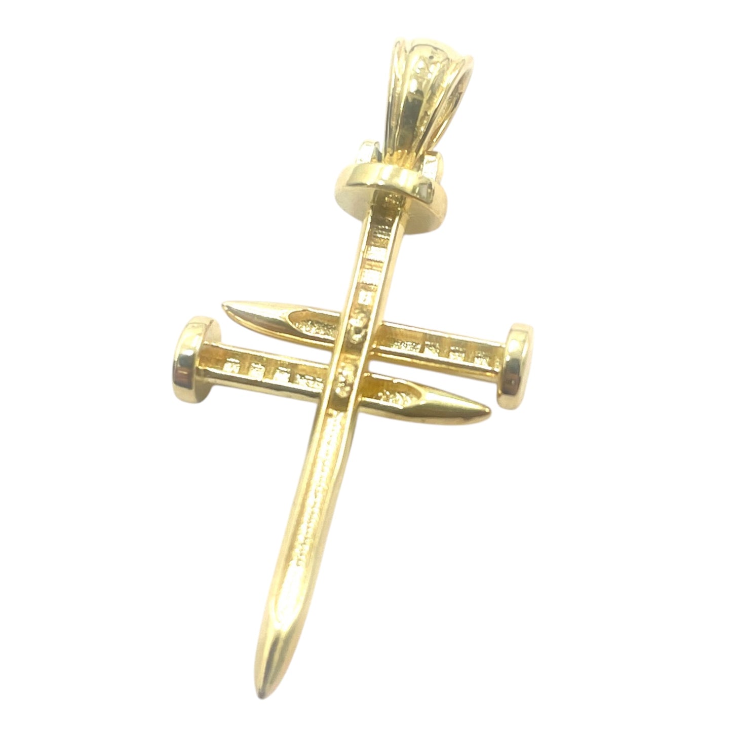 14k Nail Crucifix Pendant