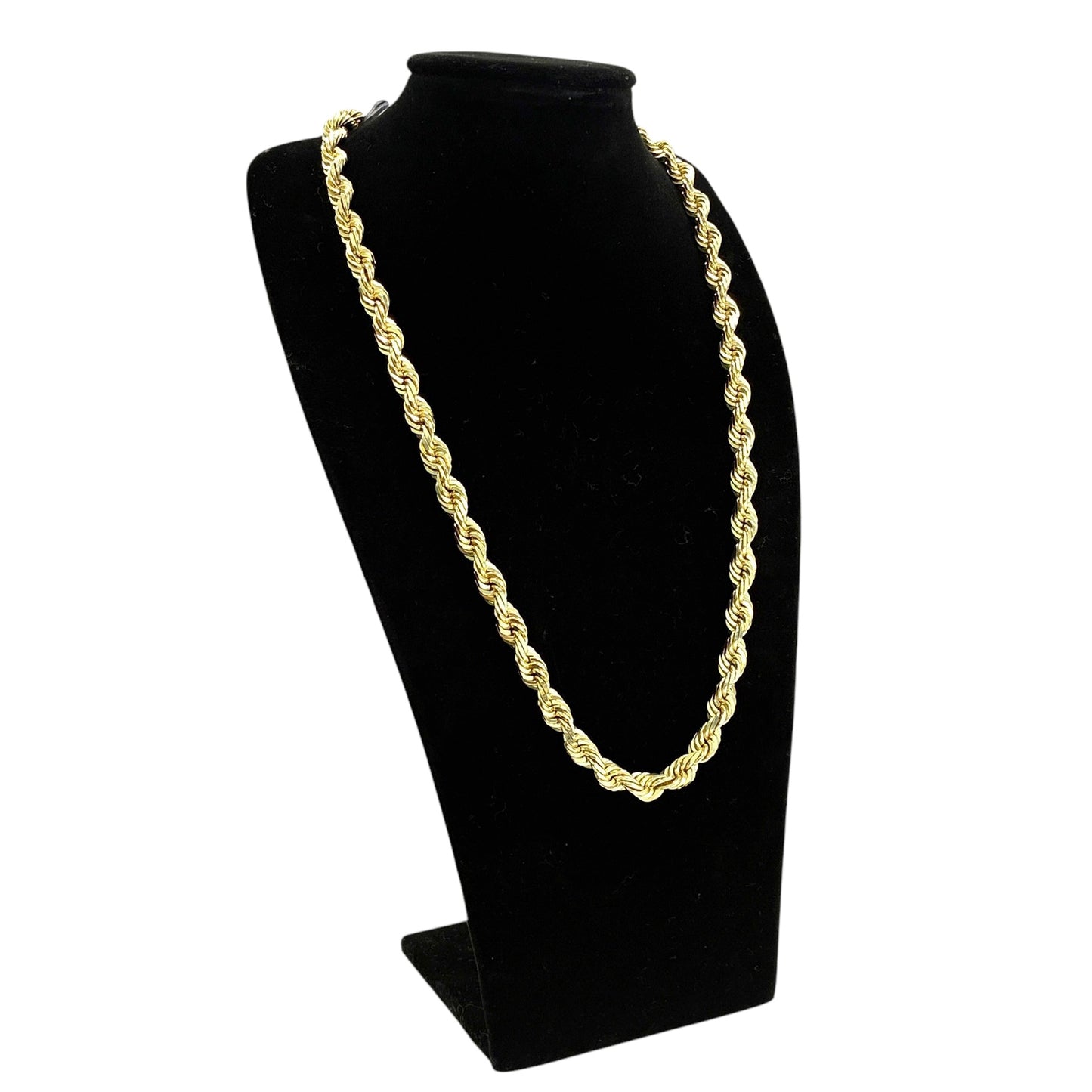 14K Hollow Rope Link Chain (22in)