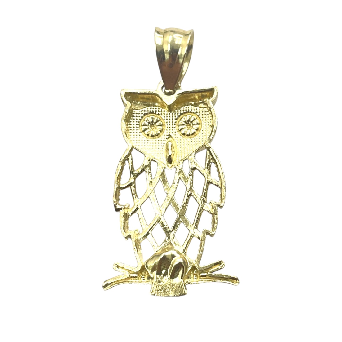 14k Owl Pendant