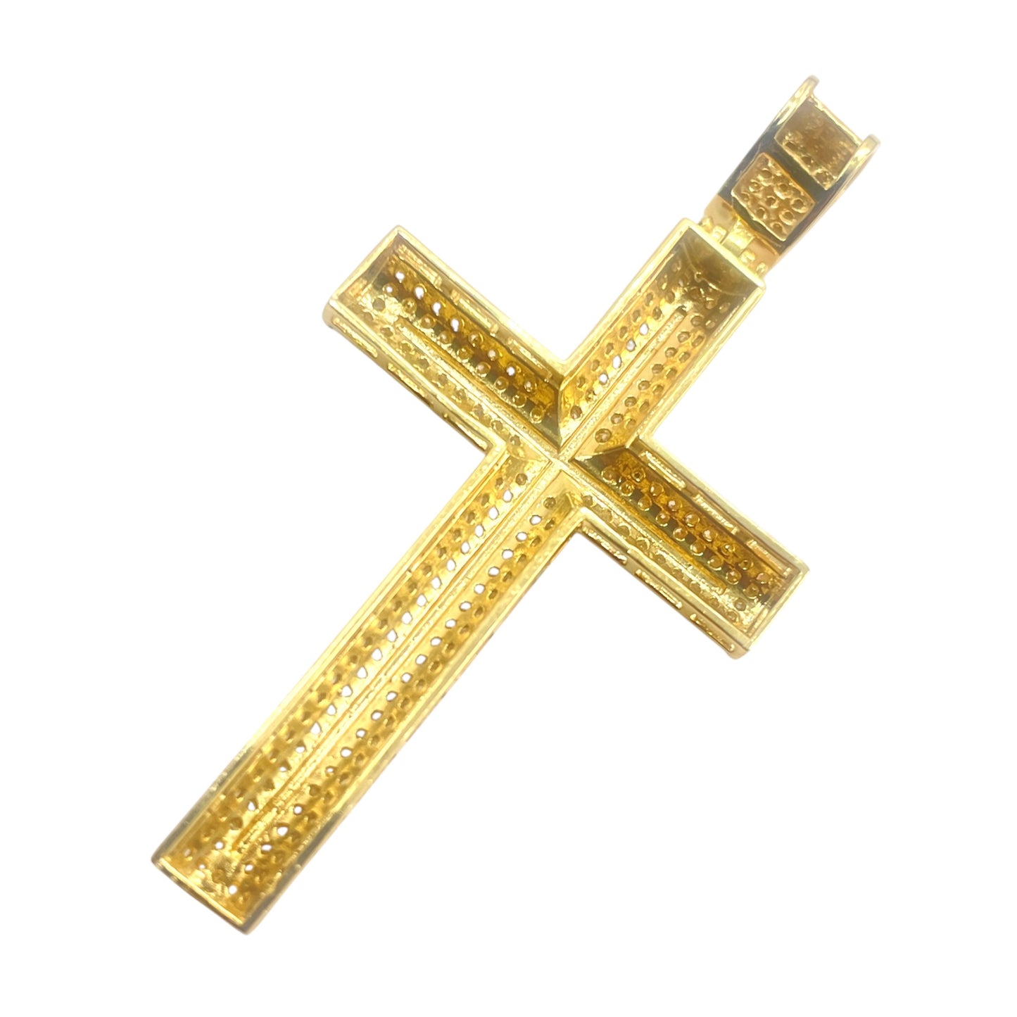 14k Large Studded Cross