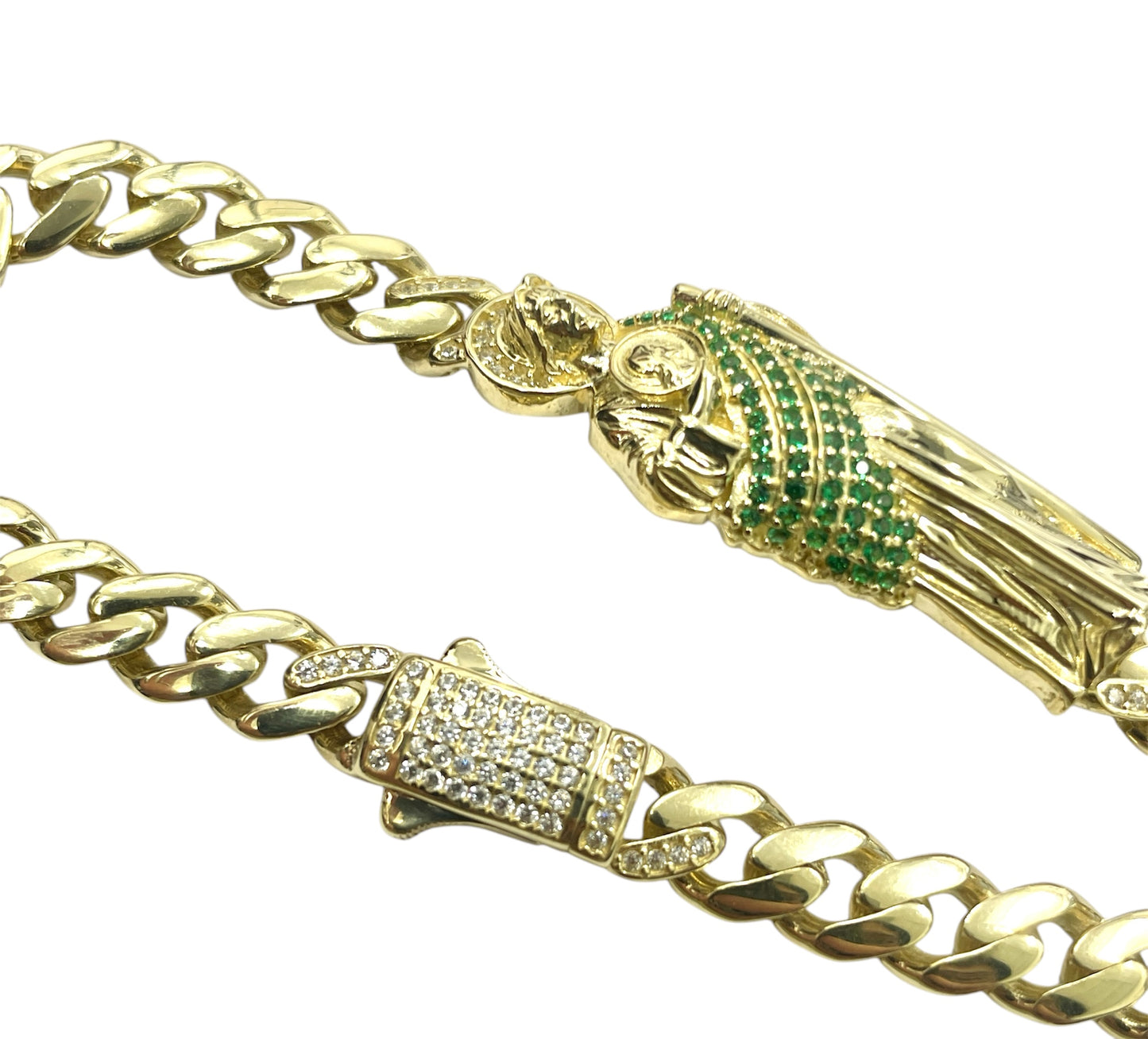 14K St. Jude Cuban Link Bracelet