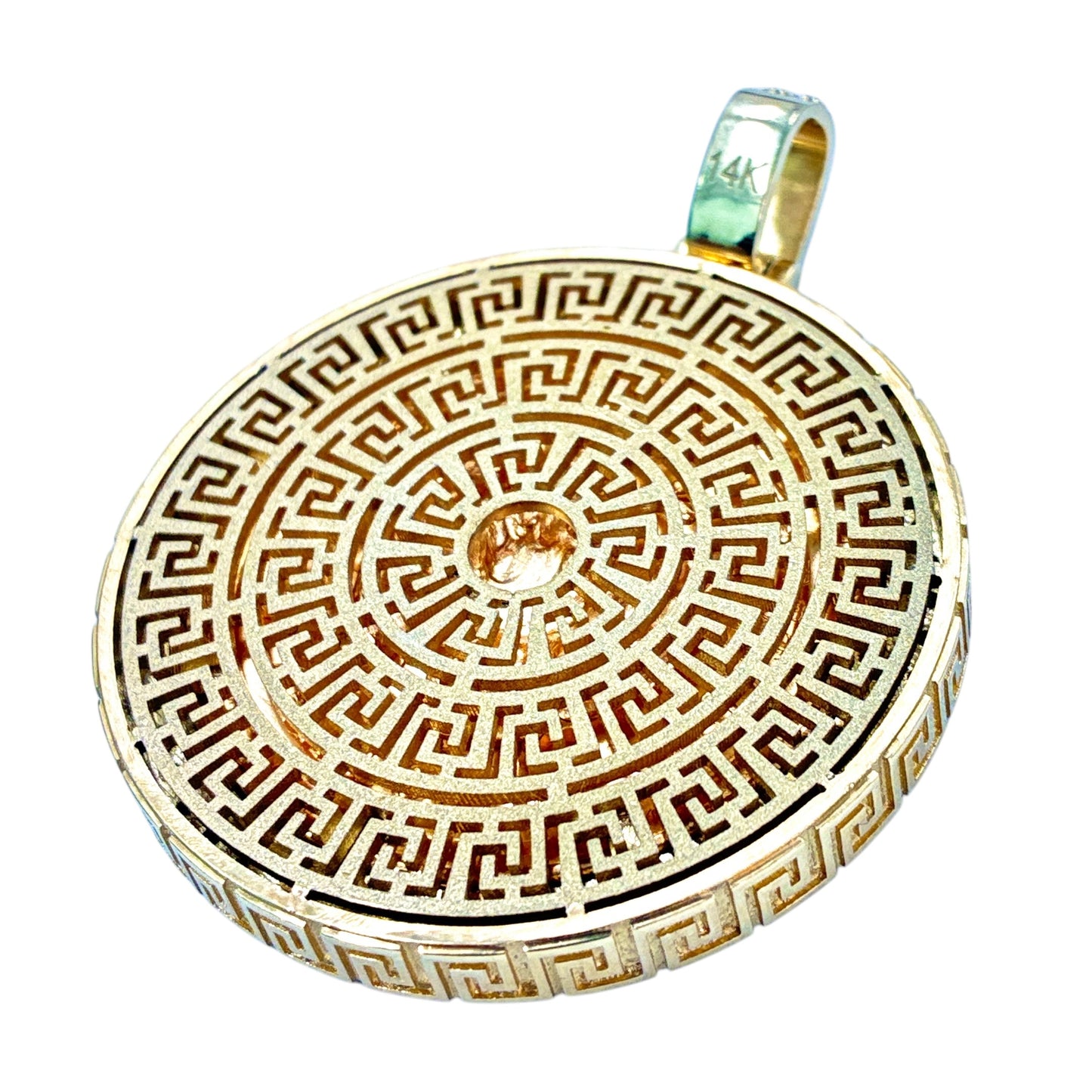 14K, 2.8ct 50 Pesos Pendant