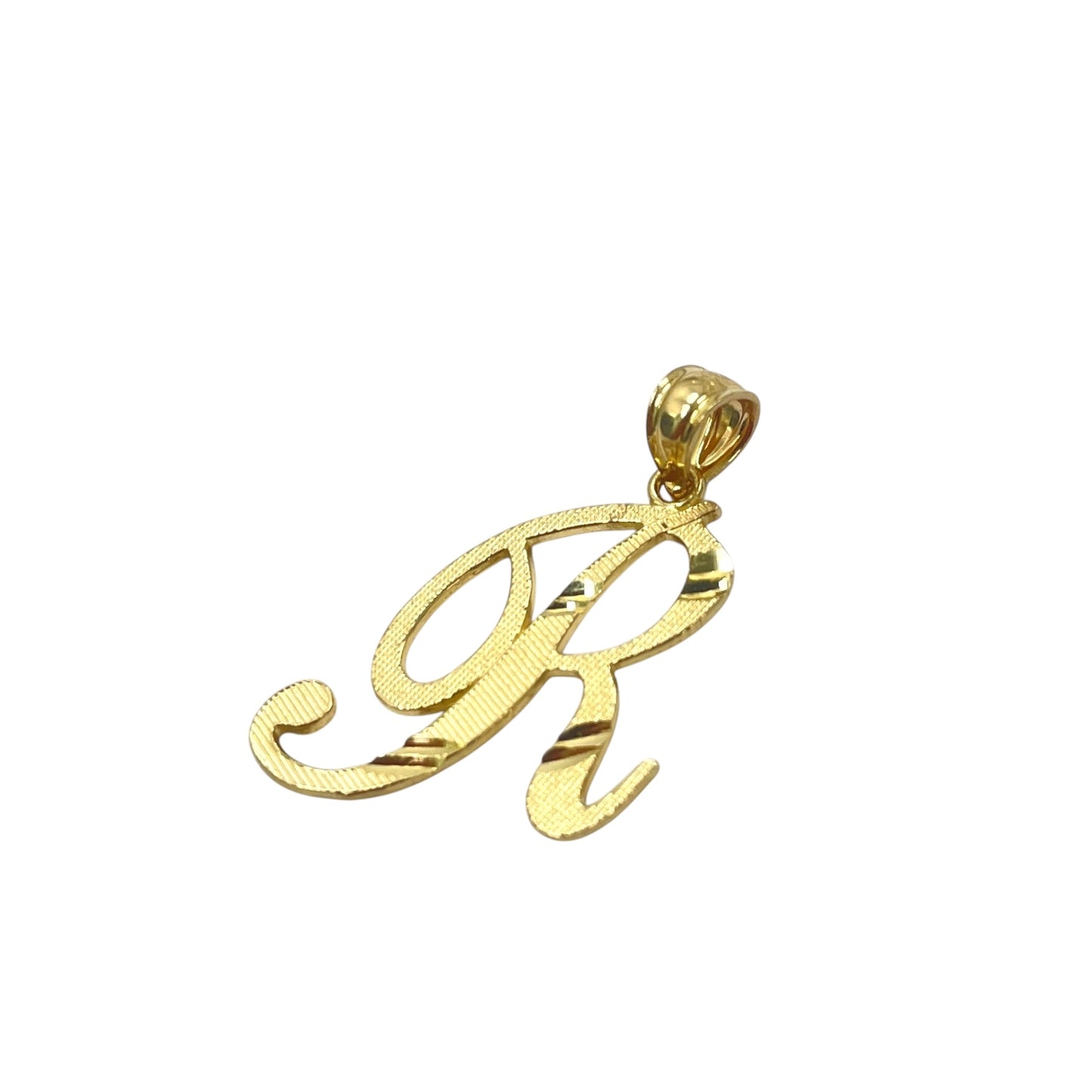 14K "R" Initial Pendant