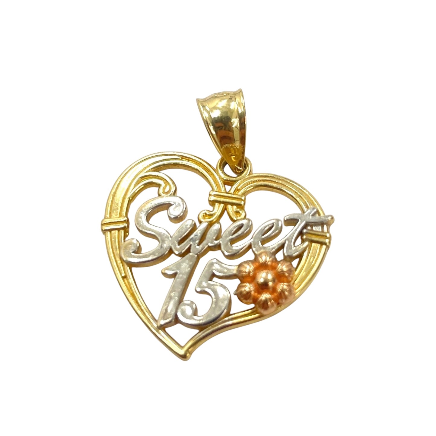 14K Sweet 15 Pendant