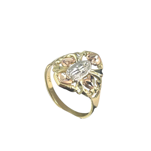 14K Mulit-color Jesus Ring
