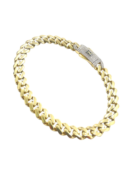 14K Monaco Cuban Link Bracelet