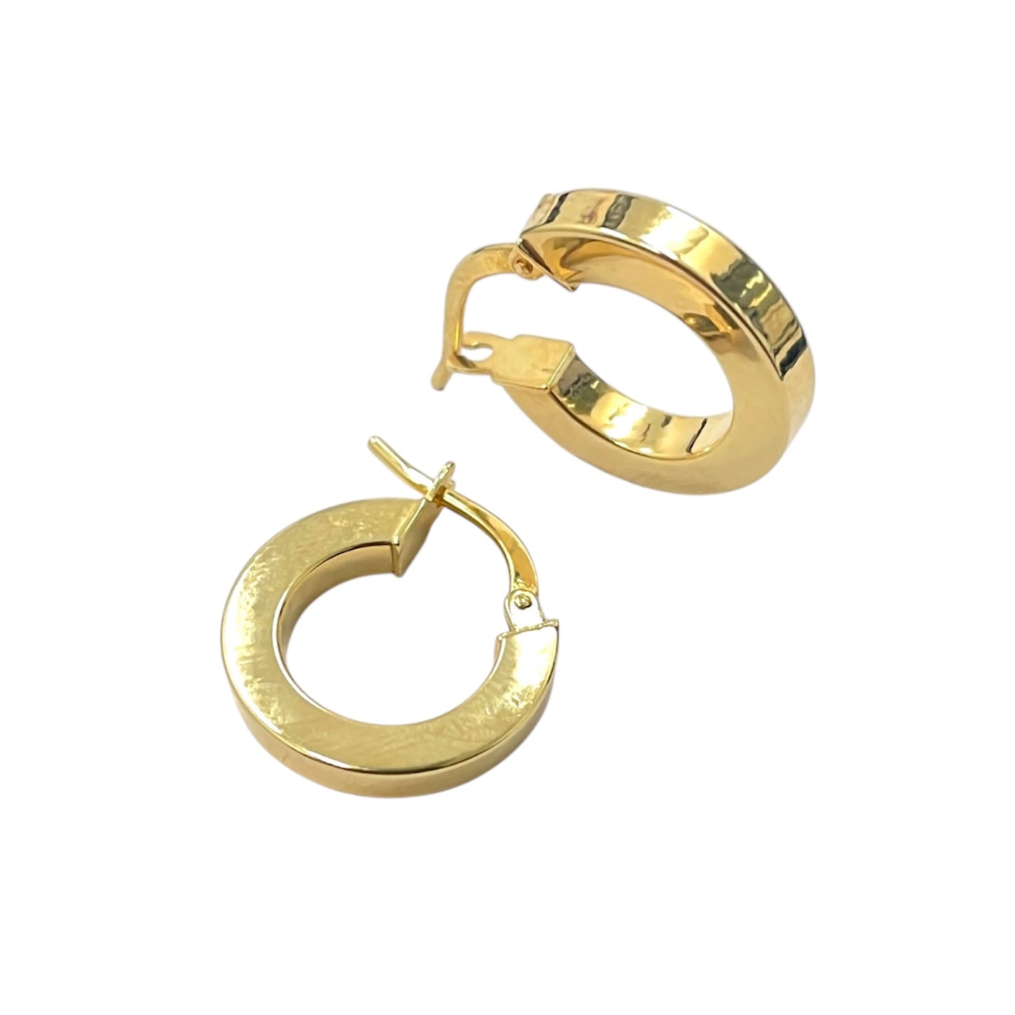 14K Polisheed Dramatic Hoops (Small)