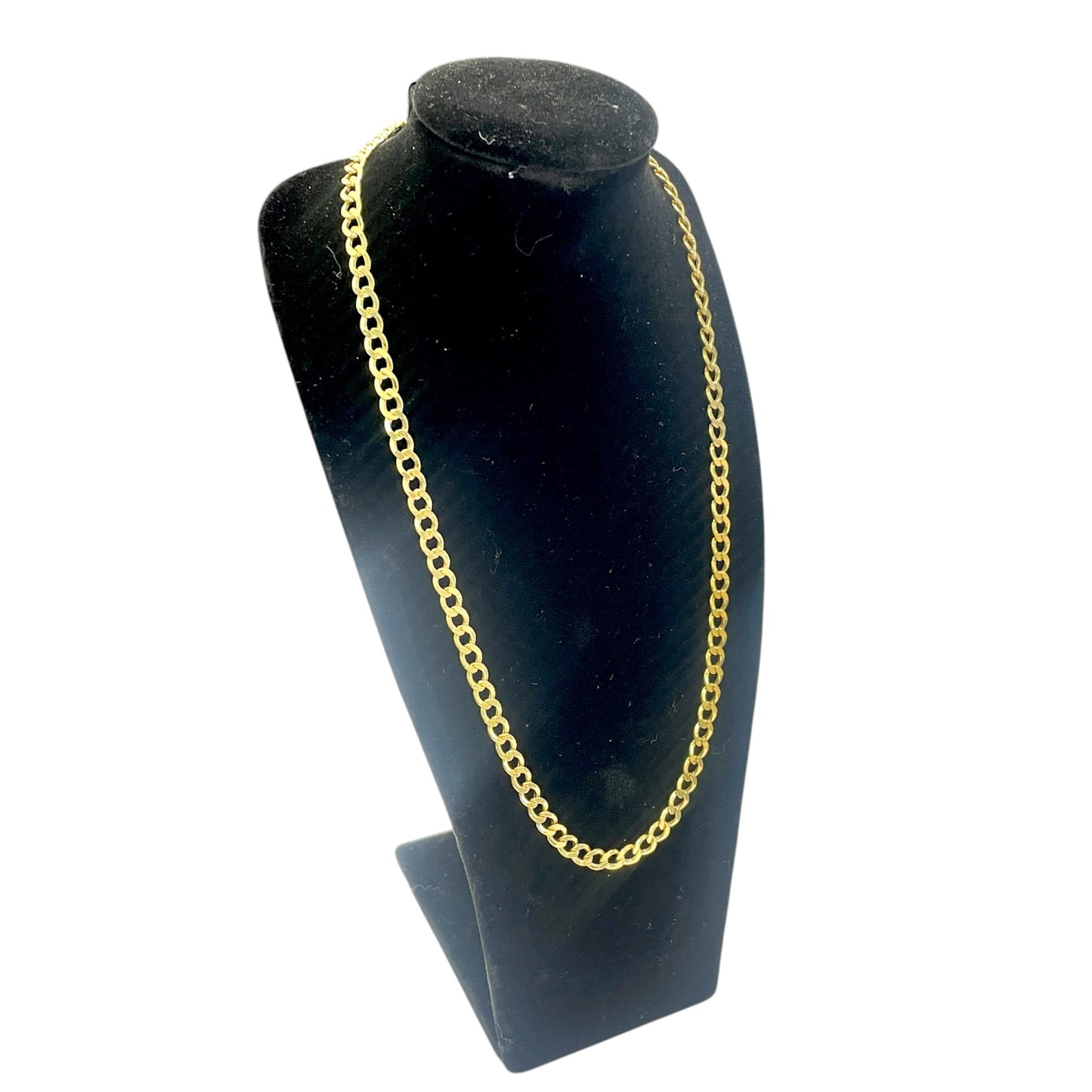 14K Semi-Solid Cuban Link Chain