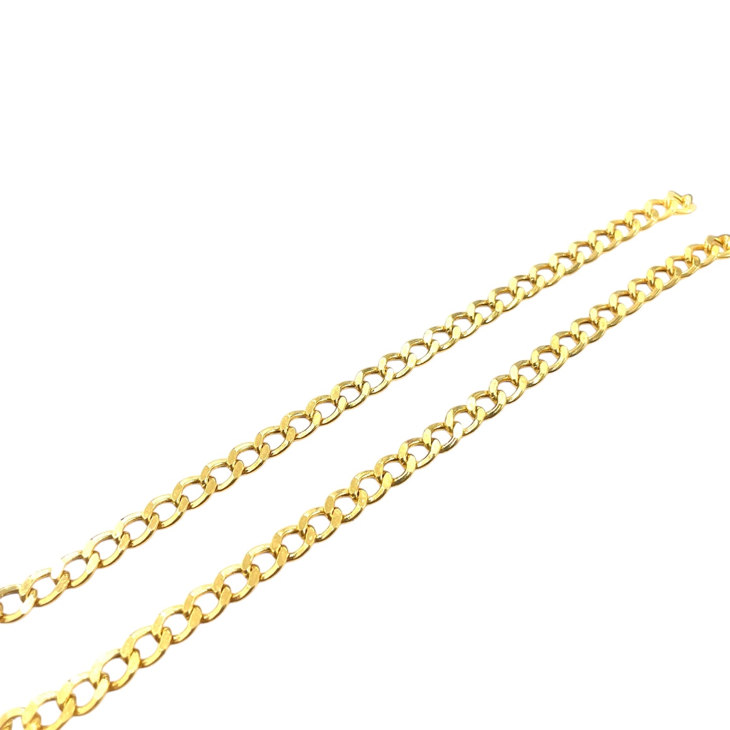 14K Semi-Solid Cuban Link Chain