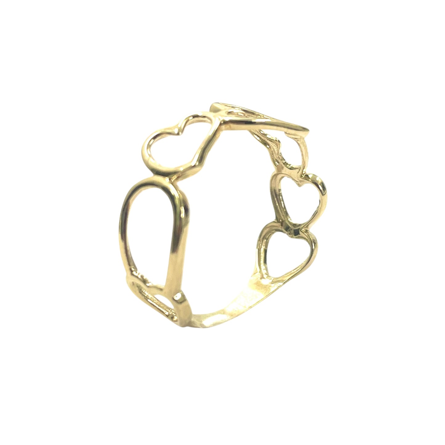 14k Asymmetrical Heart Ring