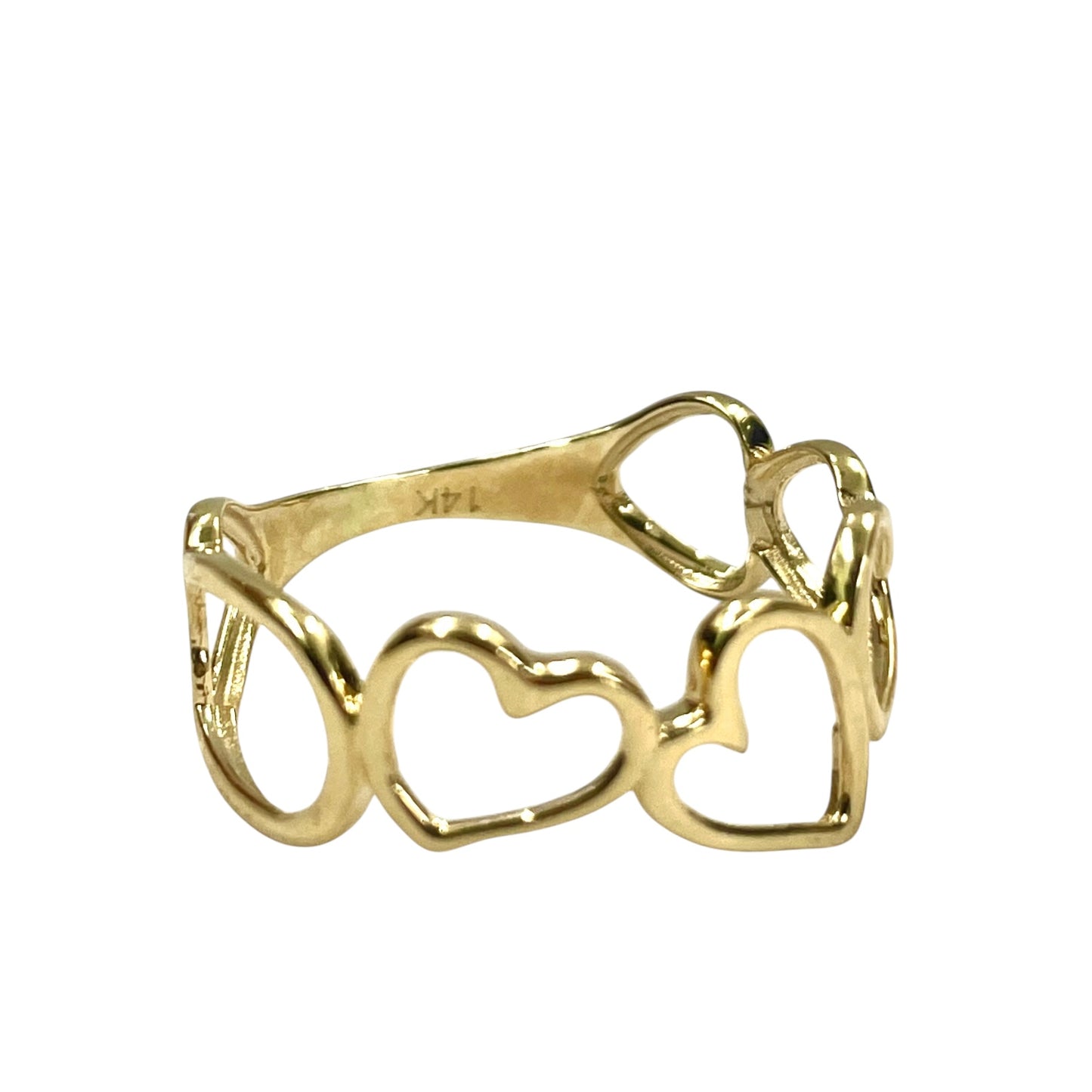 14k Asymmetrical Heart Ring