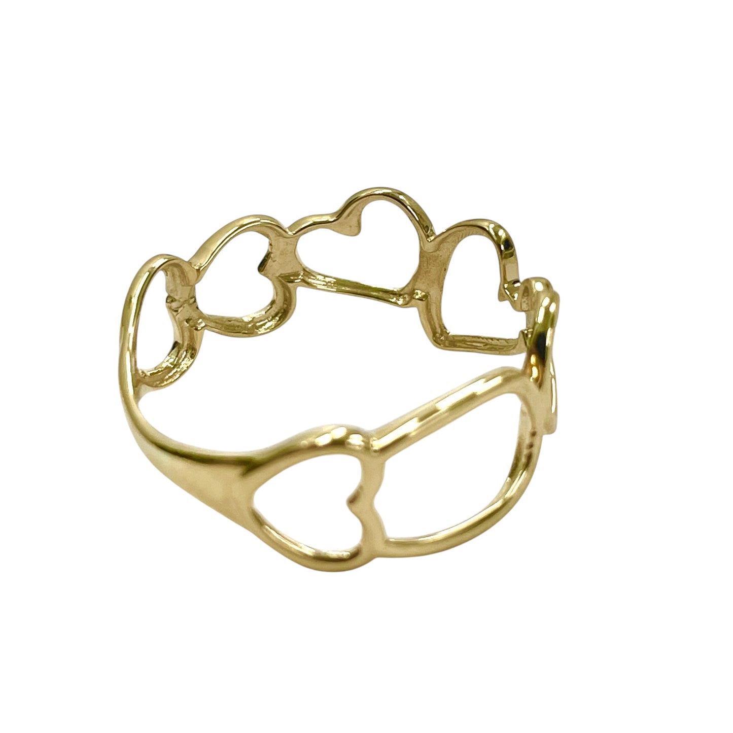 14k Asymmetrical Heart Ring