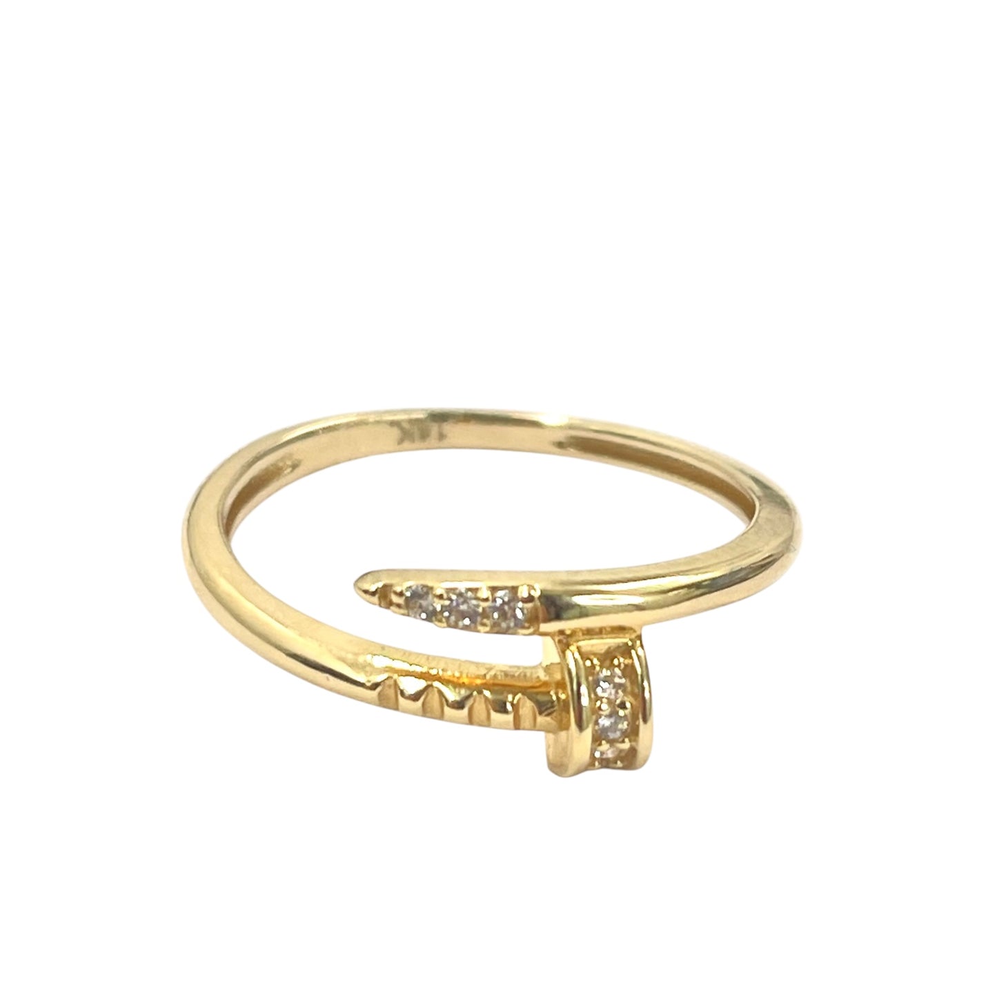 14K Nail Ring