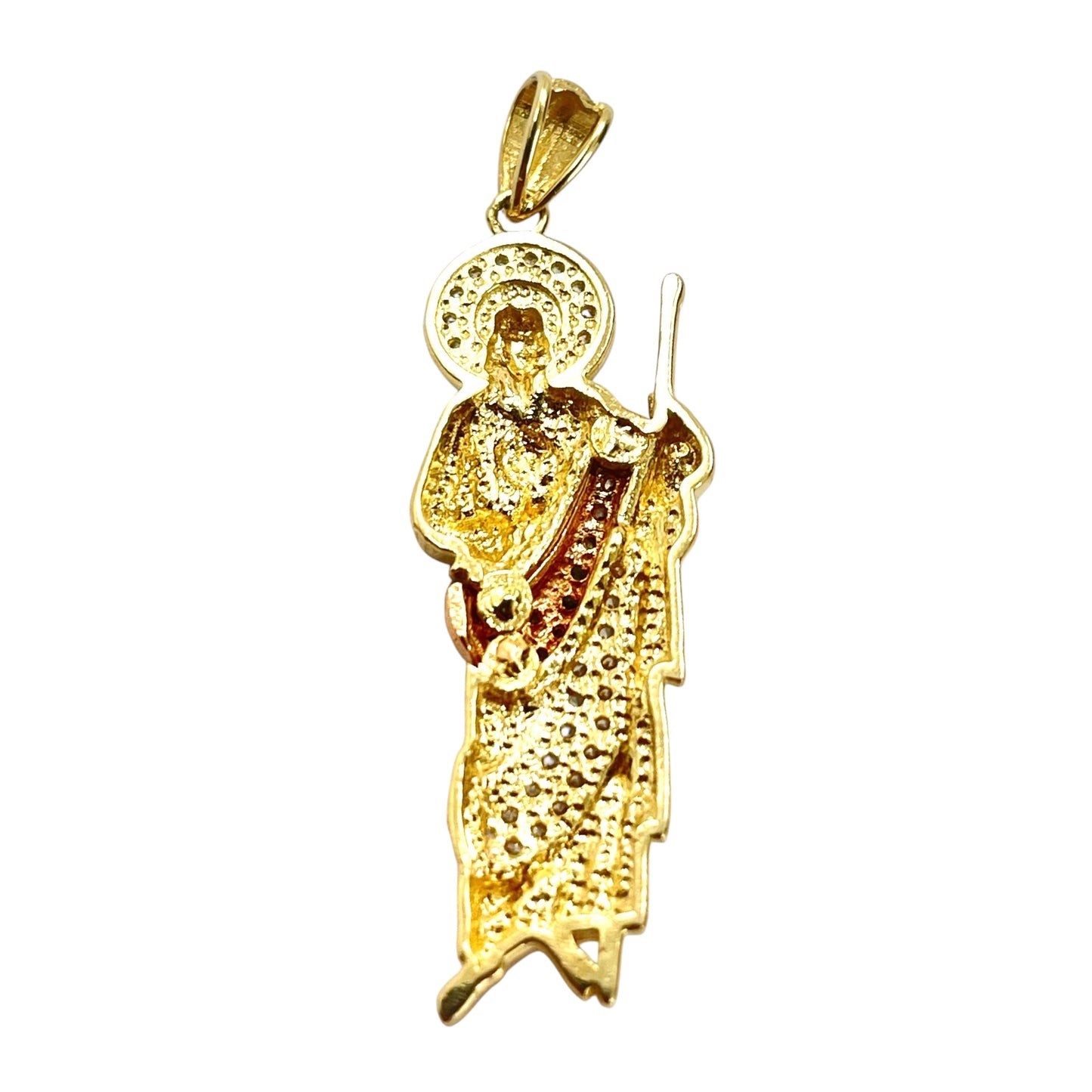 14K Multicolored St. Jude Pendant (X-small)