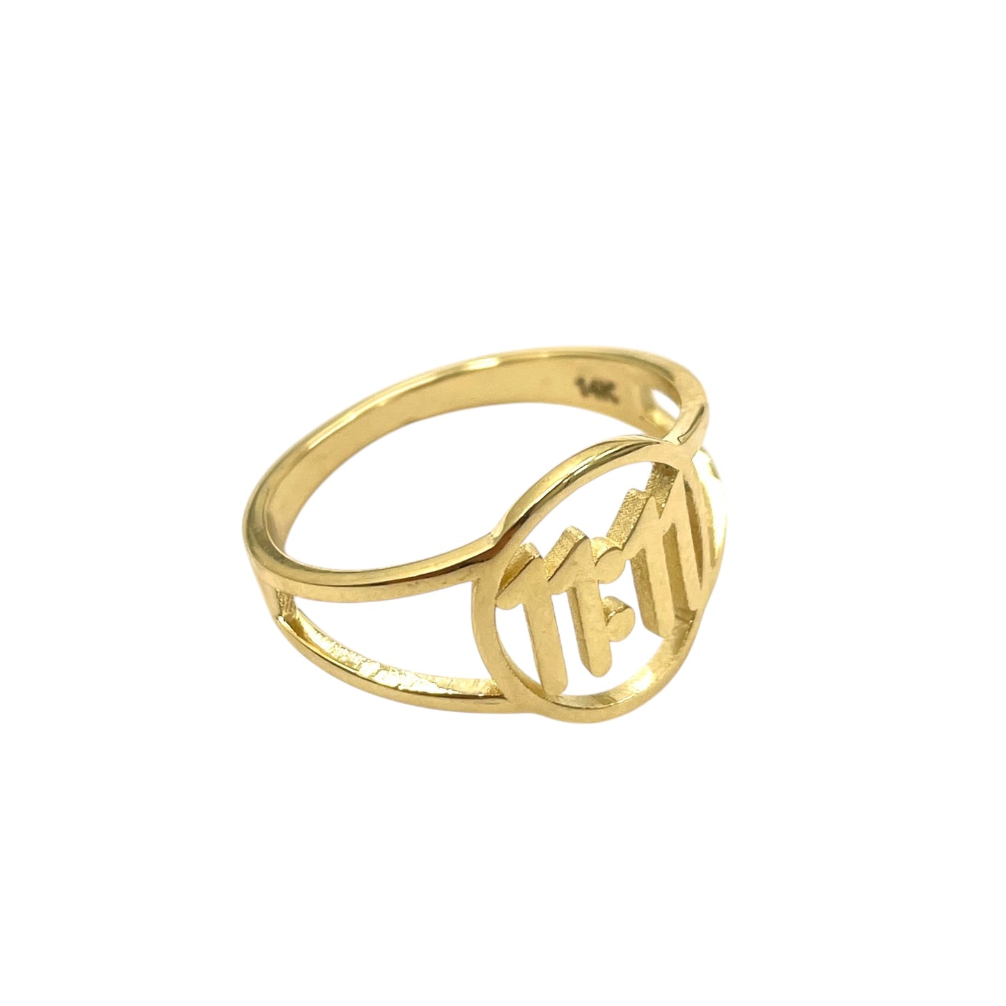 14K 11:11 Ring